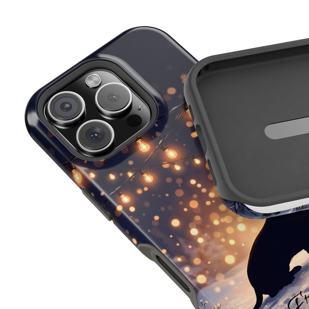 Personalized Dachshund Golden Sparks Phone Case — Wireless Charging Cover
