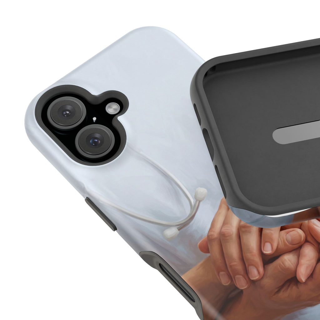 Impact-Resistant Phone Case — Caring Hands Wireless Charging Cover