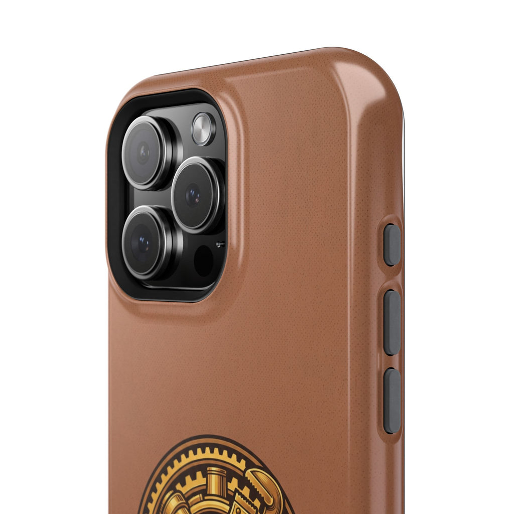 Plumber Born to Build Phone Case — Badge Wireless Charging Cover