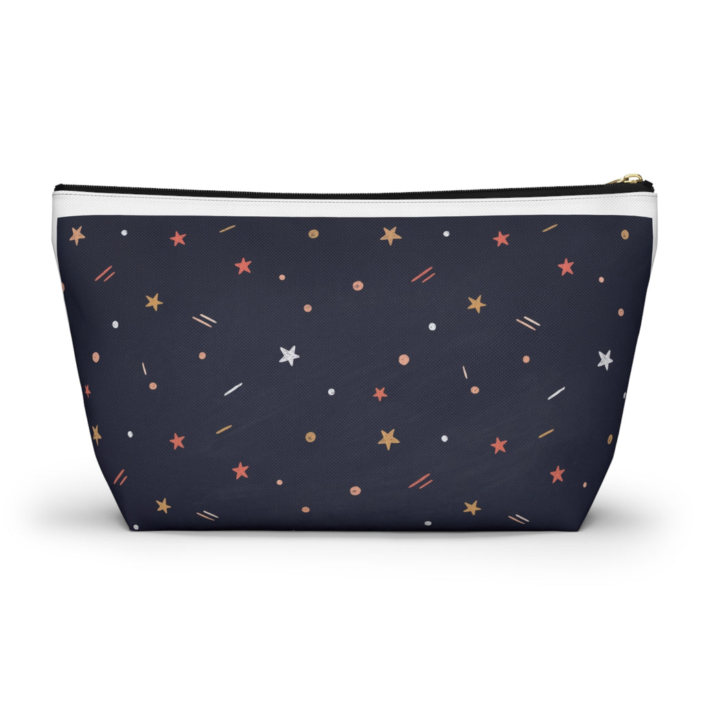 Teach Love Inspire Chalkboard Accessory Pouch — T-Bottom Zipper Bag