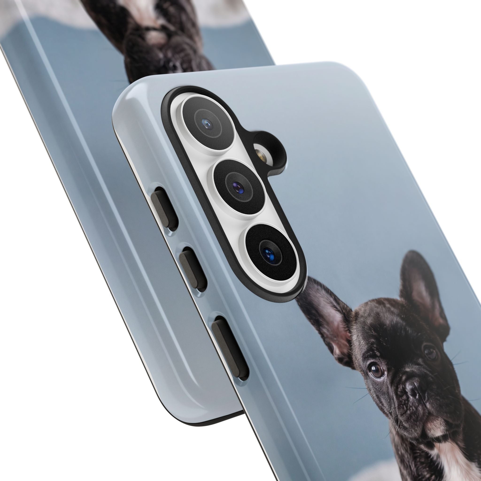 French Bulldog Puppy Phone Case | Adorable Brindle Frenchie Portrait | Samsung & iPhone
