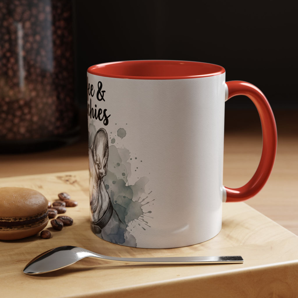 Coffee & Frenchies Mug | French Bulldog Lover Gift | Watercolor Dog Mug