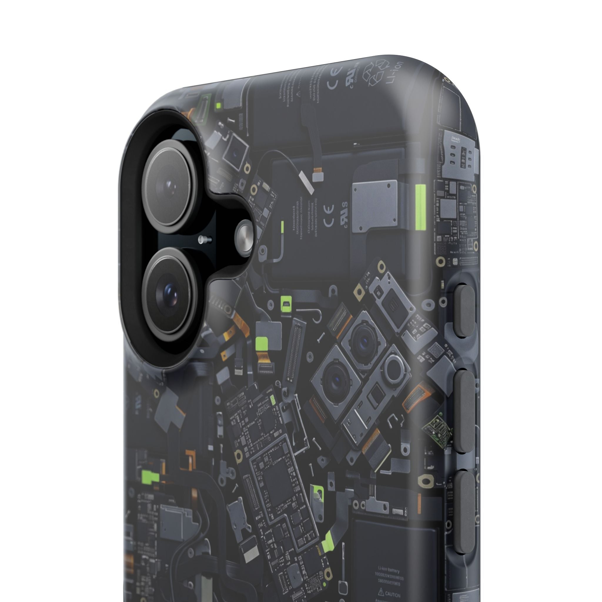 Circuit Core Phone Case — Motherboard Print Wireless Charging Cover