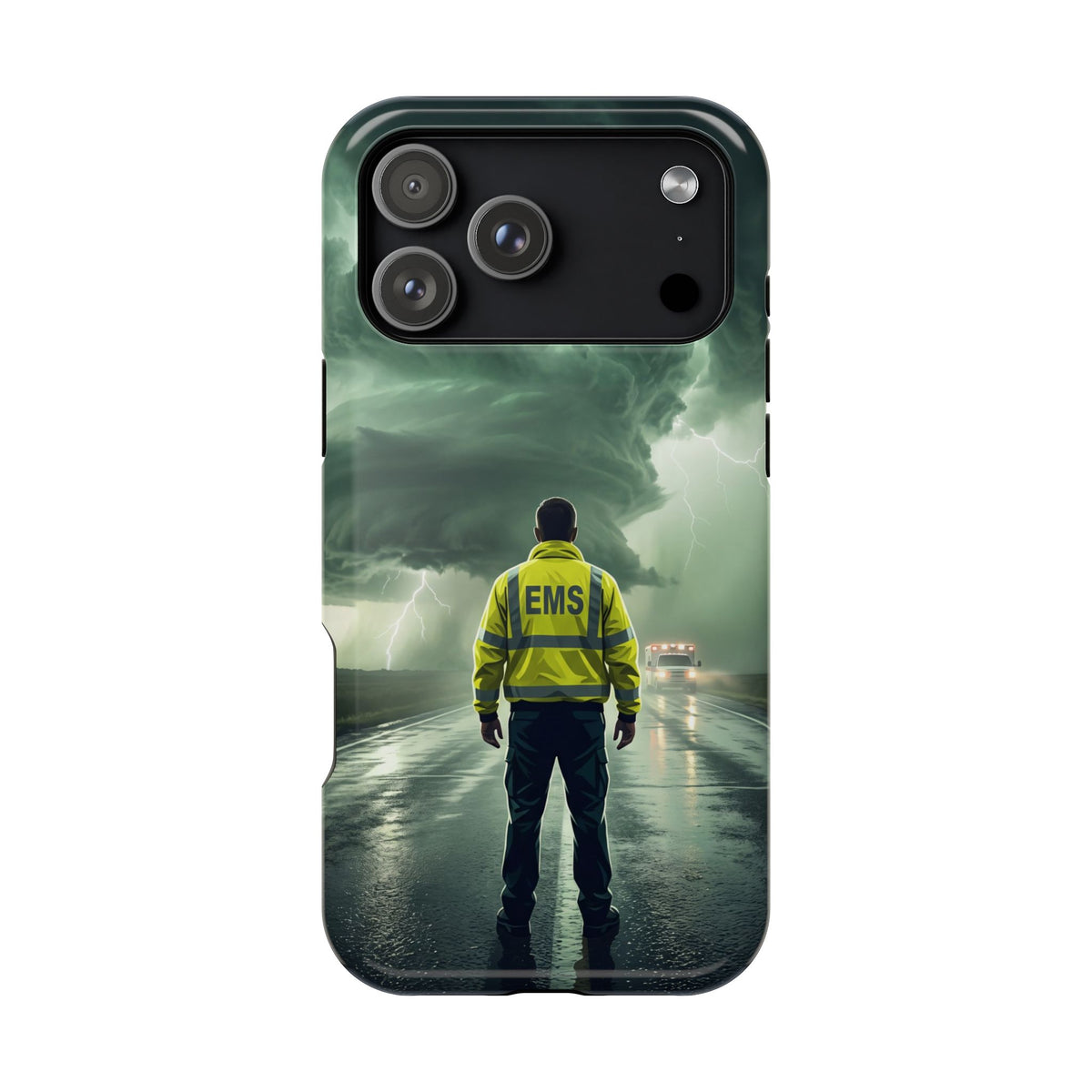 EMS Green Storm Phone Case — Magnetic Wireless Charging Cover