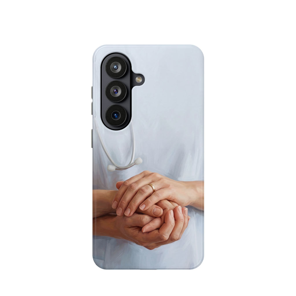 Impact-Resistant Phone Case — Caring Hands Wireless Charging Cover