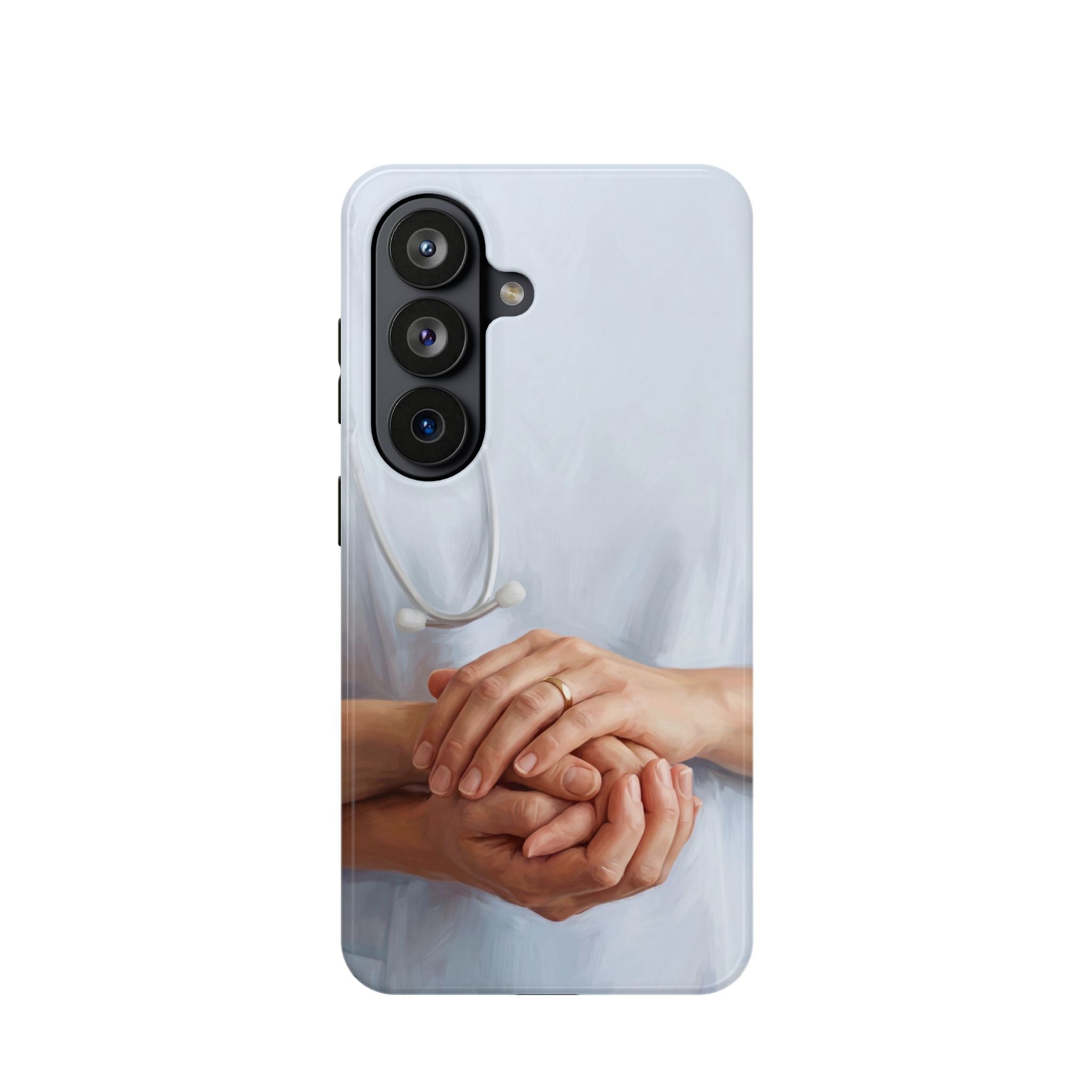 Impact-Resistant Phone Case — Caring Hands Wireless Charging Cover