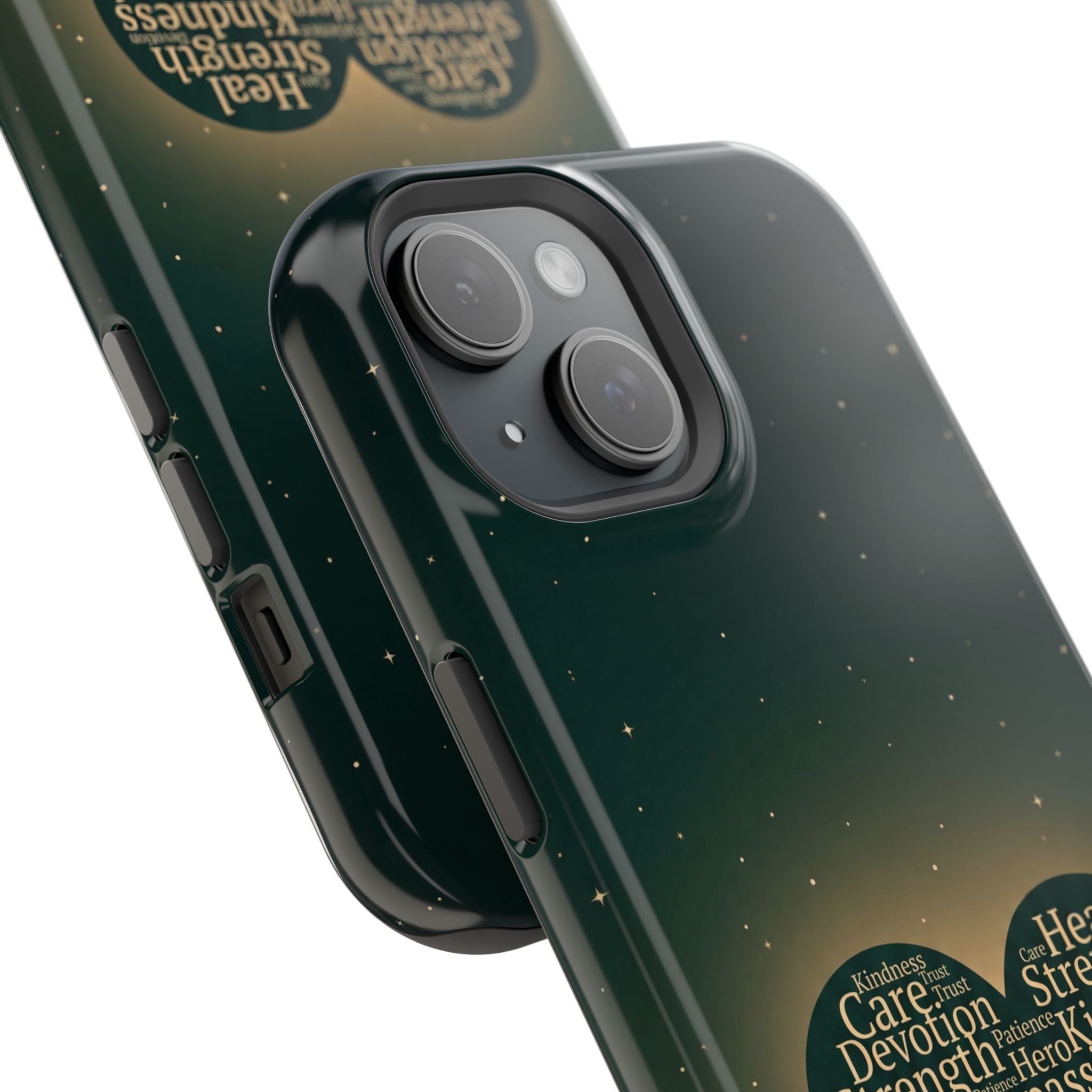 Nurse Heart Word and Art Phone Case — Impact-Resistant Wireless Charging Cover
