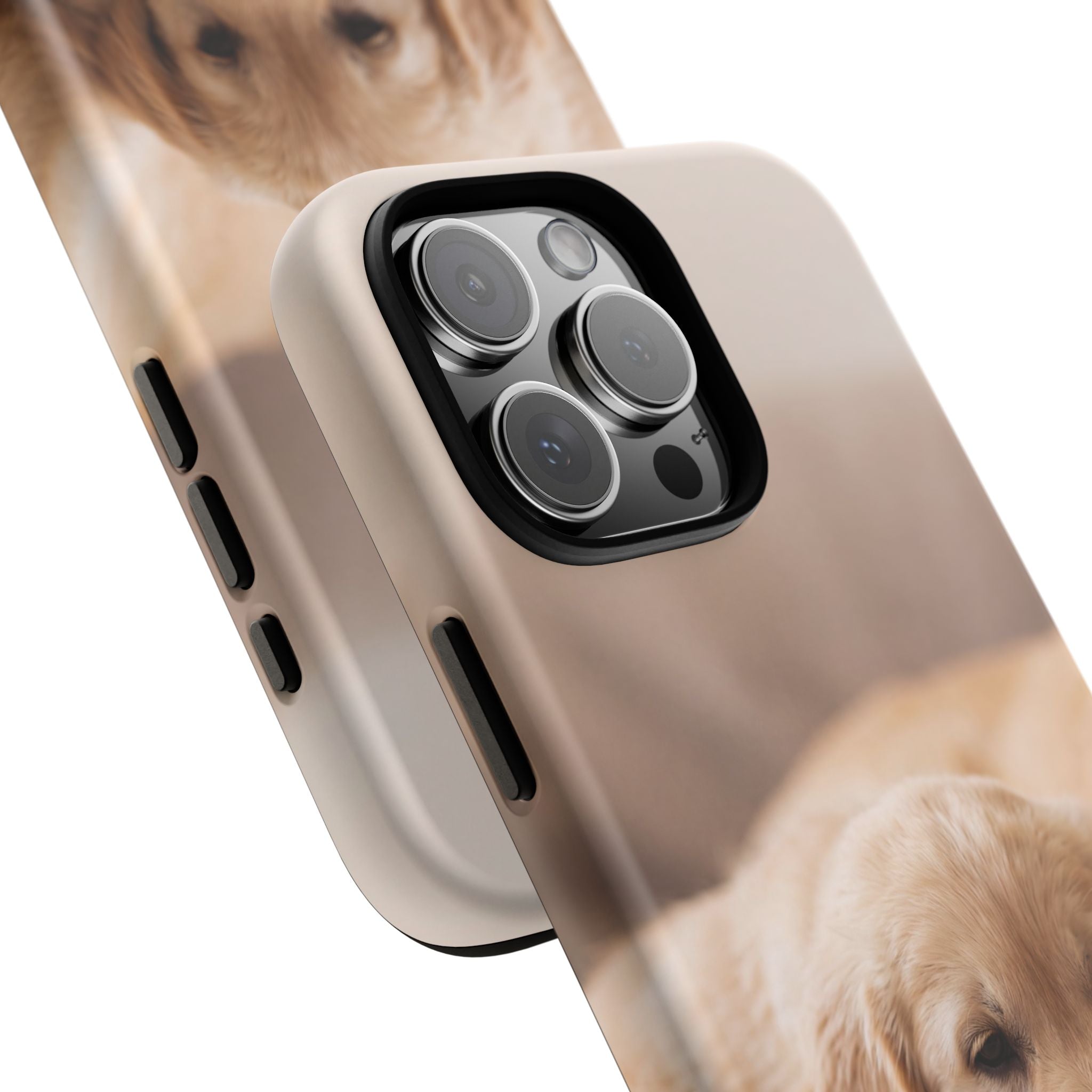 Sleepy Golden Retriever Puppy Phone Case | Cozy Cuddly Puppy Portrait | Samsung & iPhone