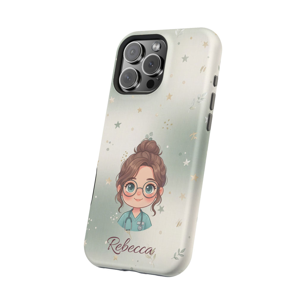 Personalized Starry Nurse Phone Case — Wireless Charging Cover
