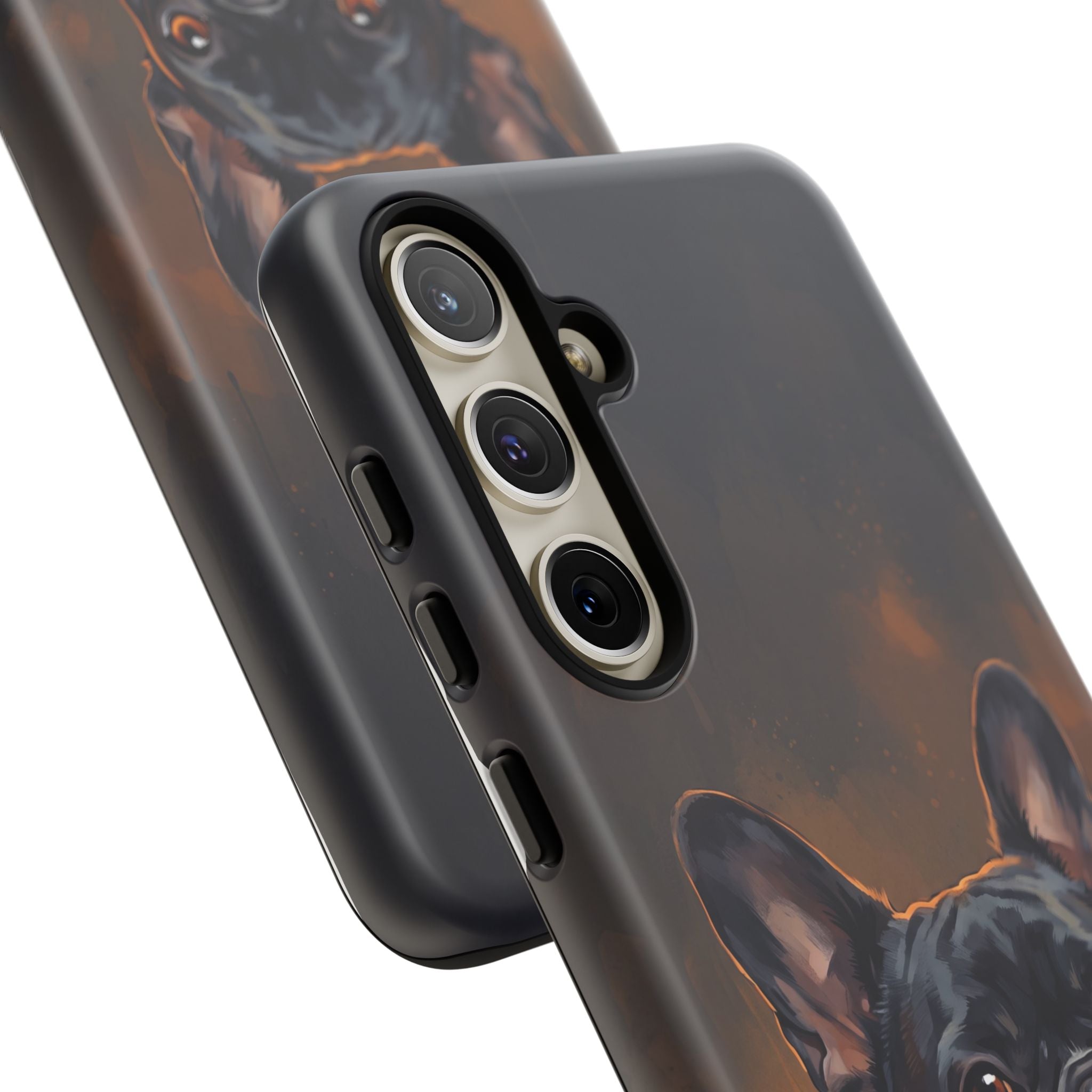 Moody French Bulldog Portrait Phone Case | Dramatic Studio Photography Style | iPhone & Samsung