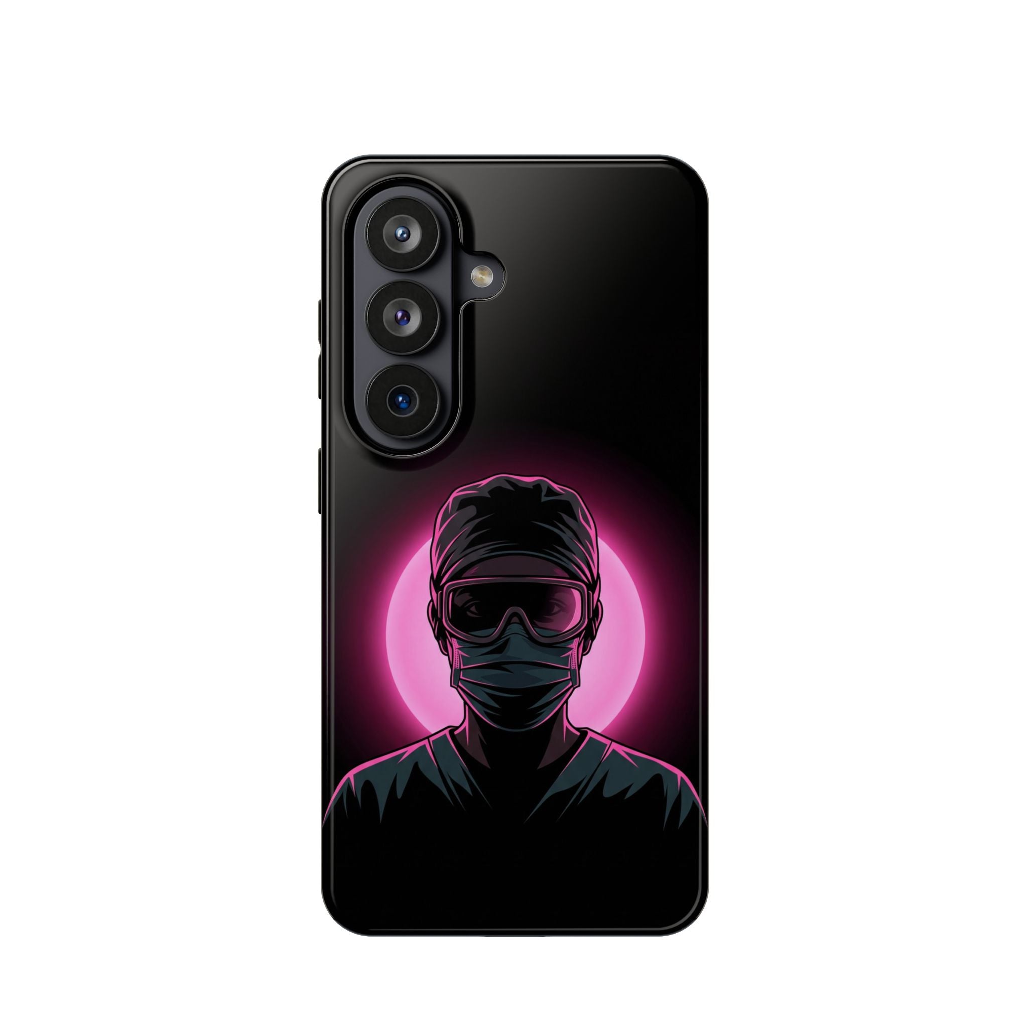 Nurse Portrait Phone Case — Navy Wireless Charging Cover