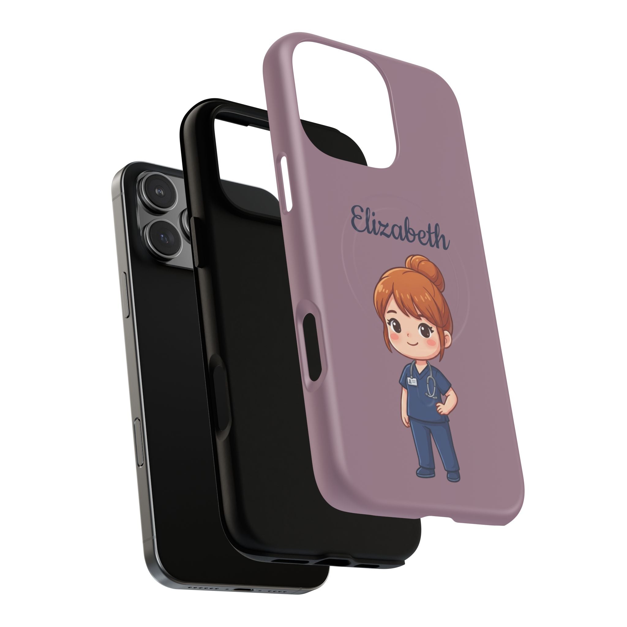 Personalized Nurse Phone Case with Custom Name | MagSafe Compatible iPhone Case