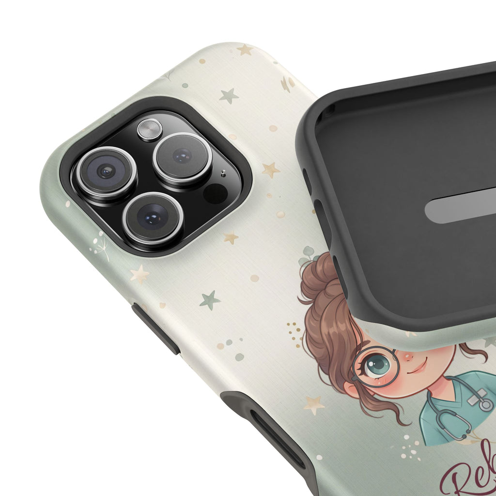 Personalized Starry Nurse Phone Case — Wireless Charging Cover