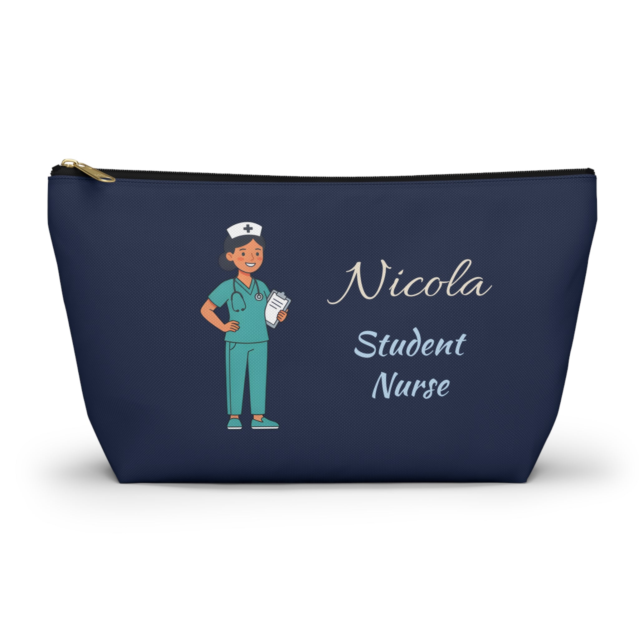 Personalized Student Nurse Pouch | Custom Name Cosmetic Bag