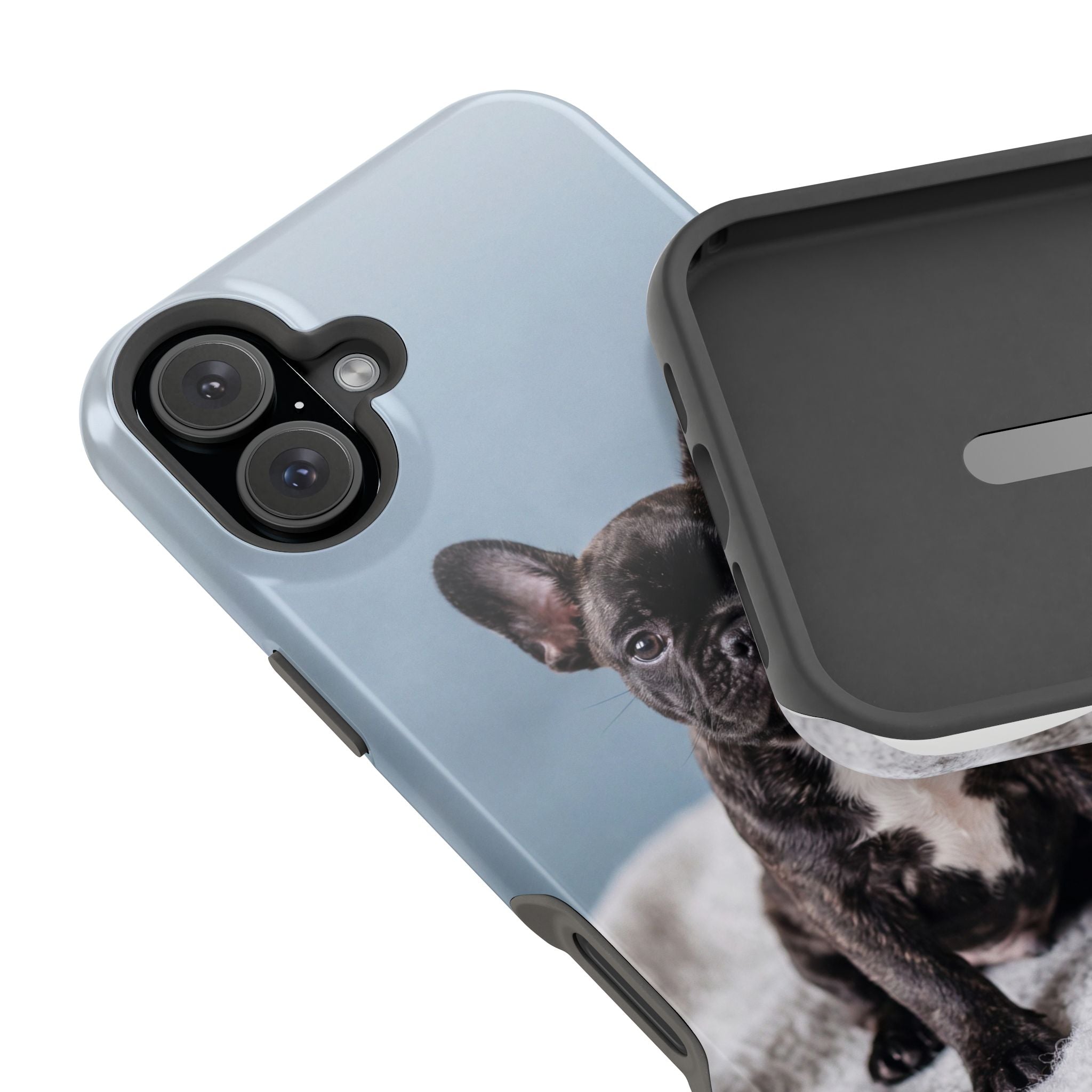 French Bulldog Puppy Phone Case — Impact-Resistant Wireless Charging Cover