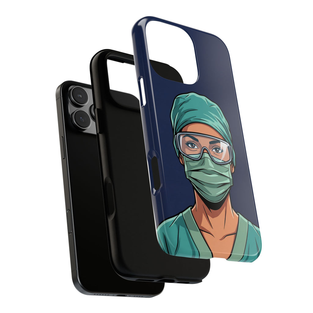 Nurse Illustrated Portrait Phone Case | iPhone & Samsung