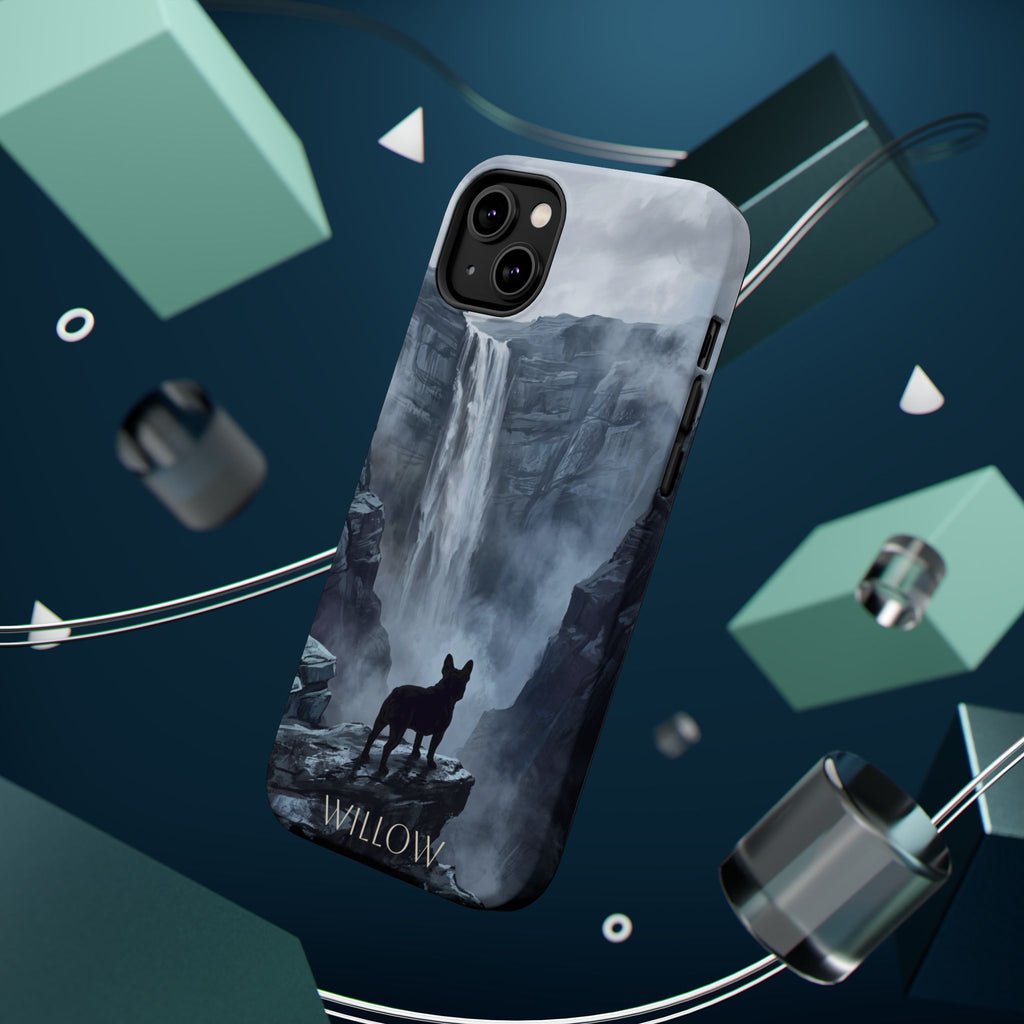 Personalized French Bulldog Misty Waterfall Phone Case — Wireless Charging Cover