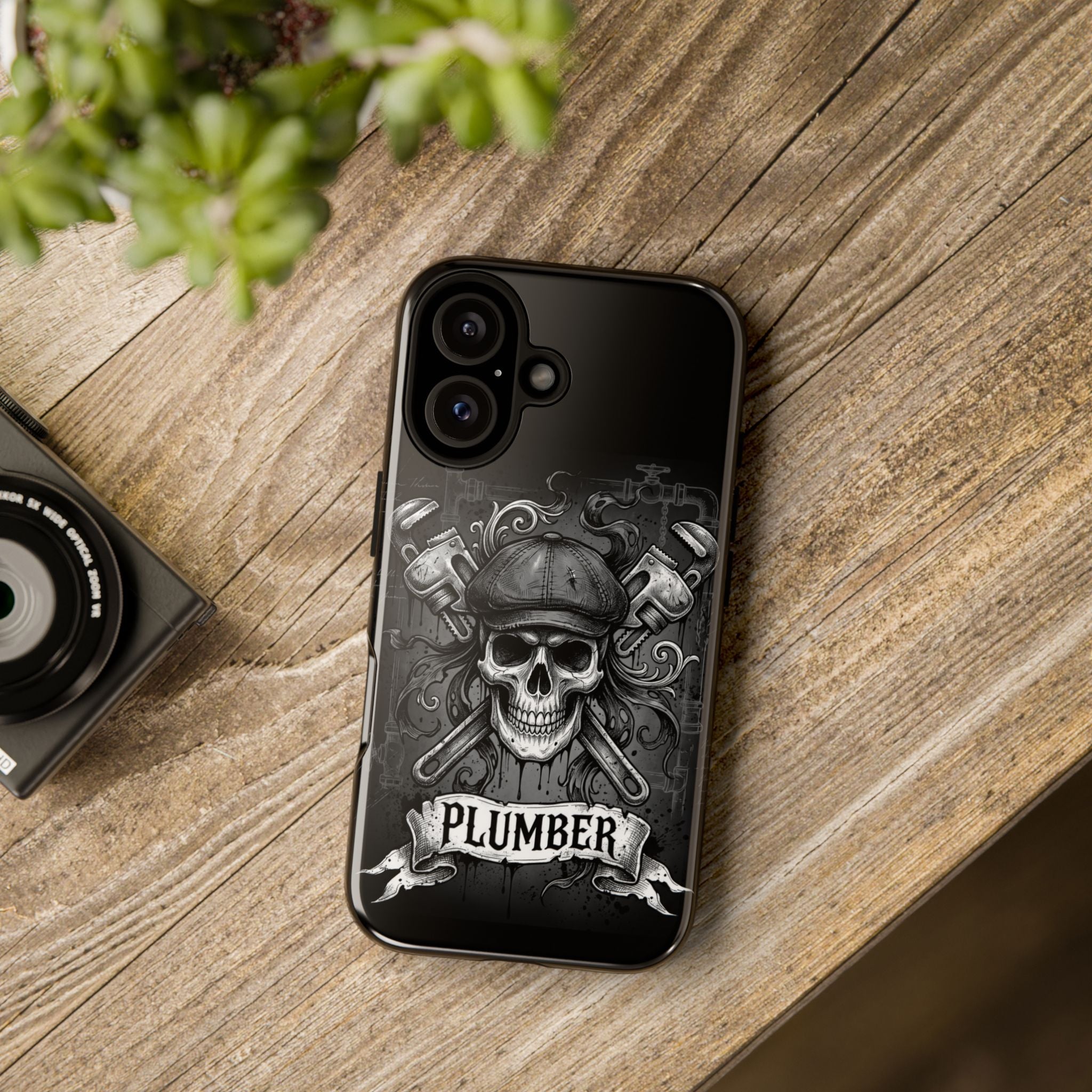Gothic Skull Plumber Phone Case - Samsung & iPhone Series