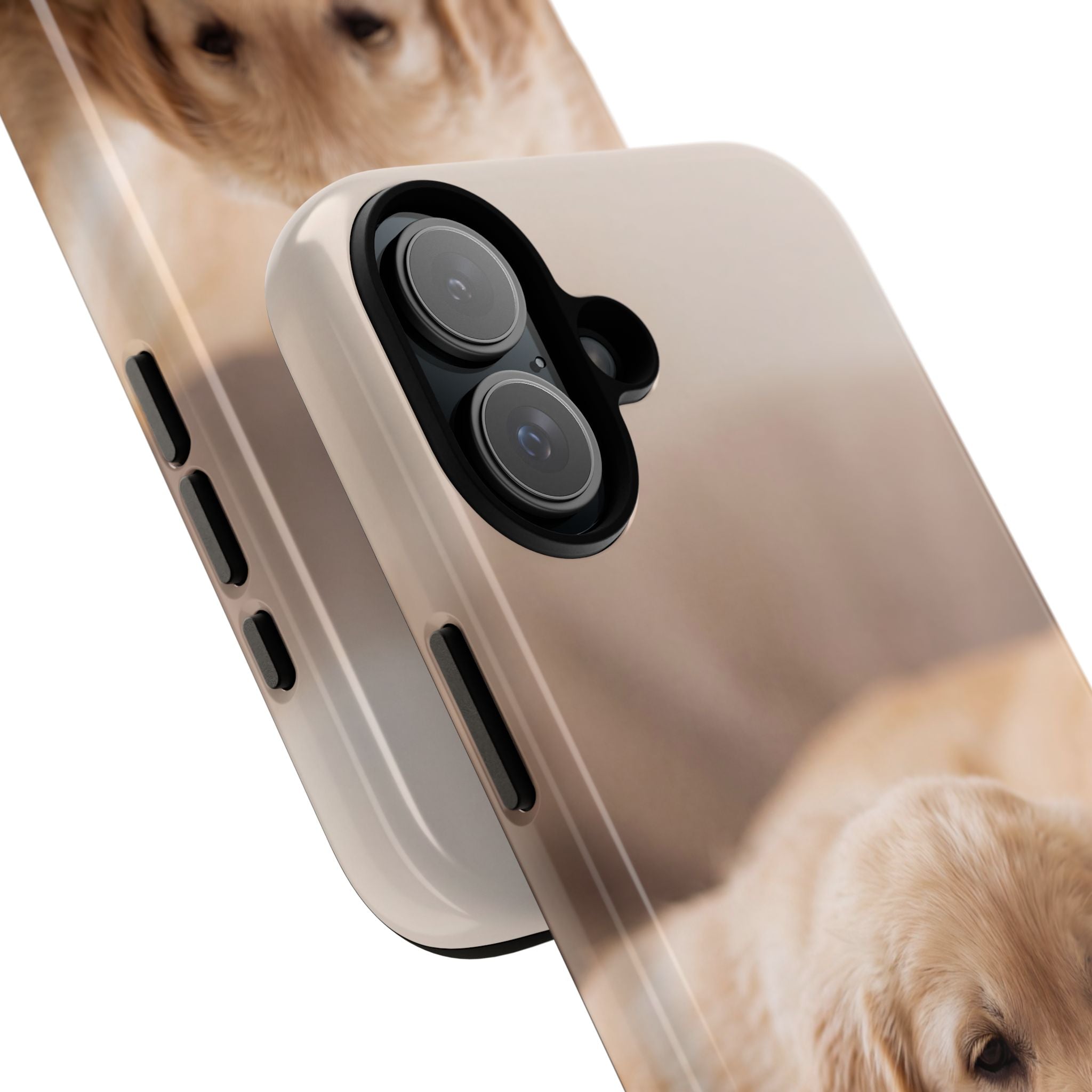 Sleepy Golden Retriever Puppy Phone Case | Cozy Cuddly Puppy Portrait | Samsung & iPhone