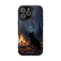Personalized French Bulldog Campfire Phone Case — Wireless Charging Cover