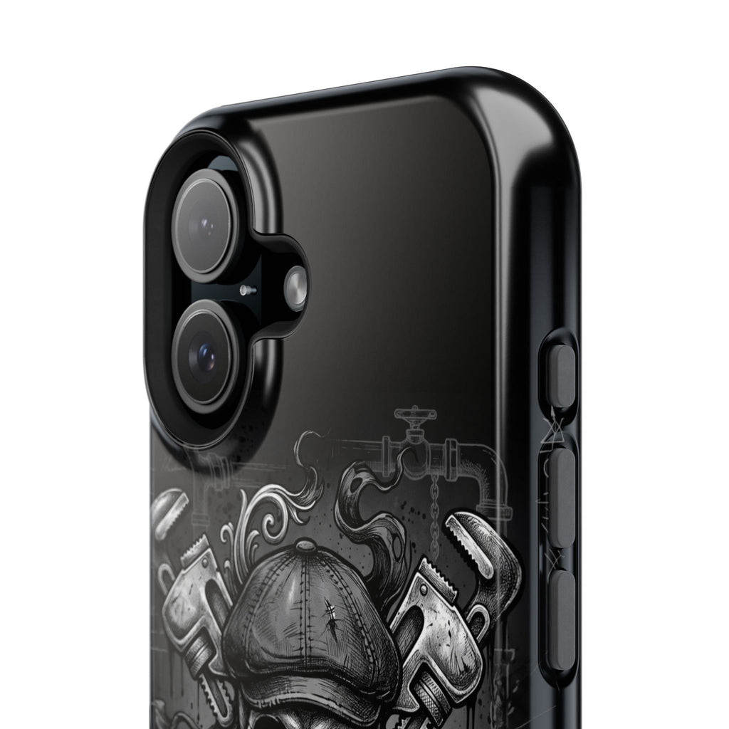 Skull & Wrenches Plumber Phone Case — Wireless Charging Cover