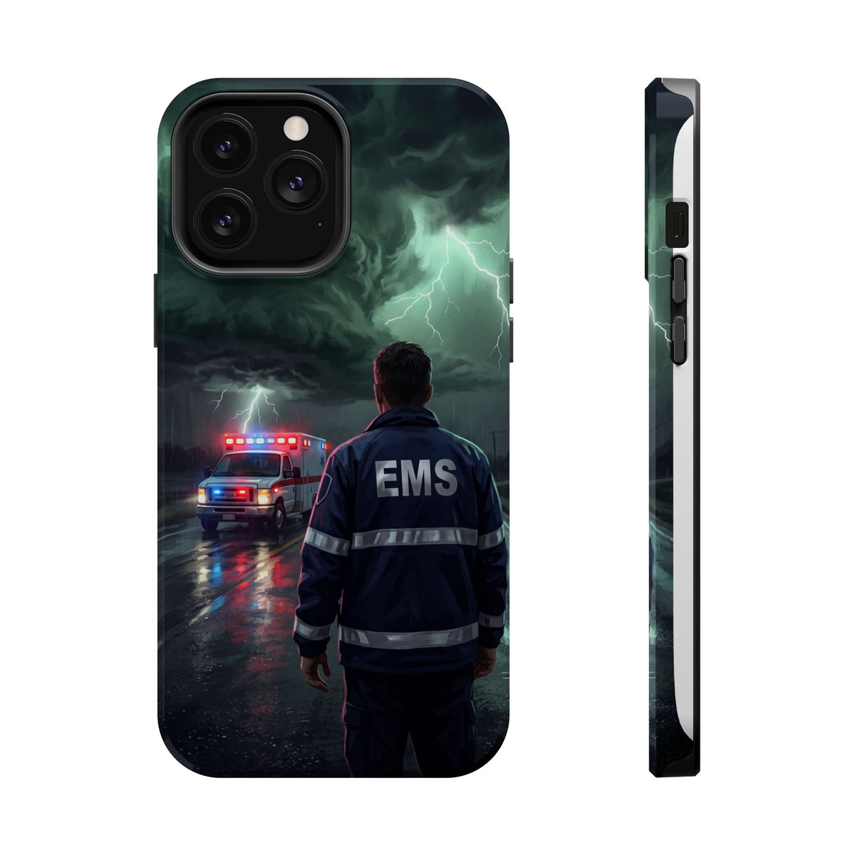 EMS Green Storm City Phone Case — Magnetic Wireless Charging Cover