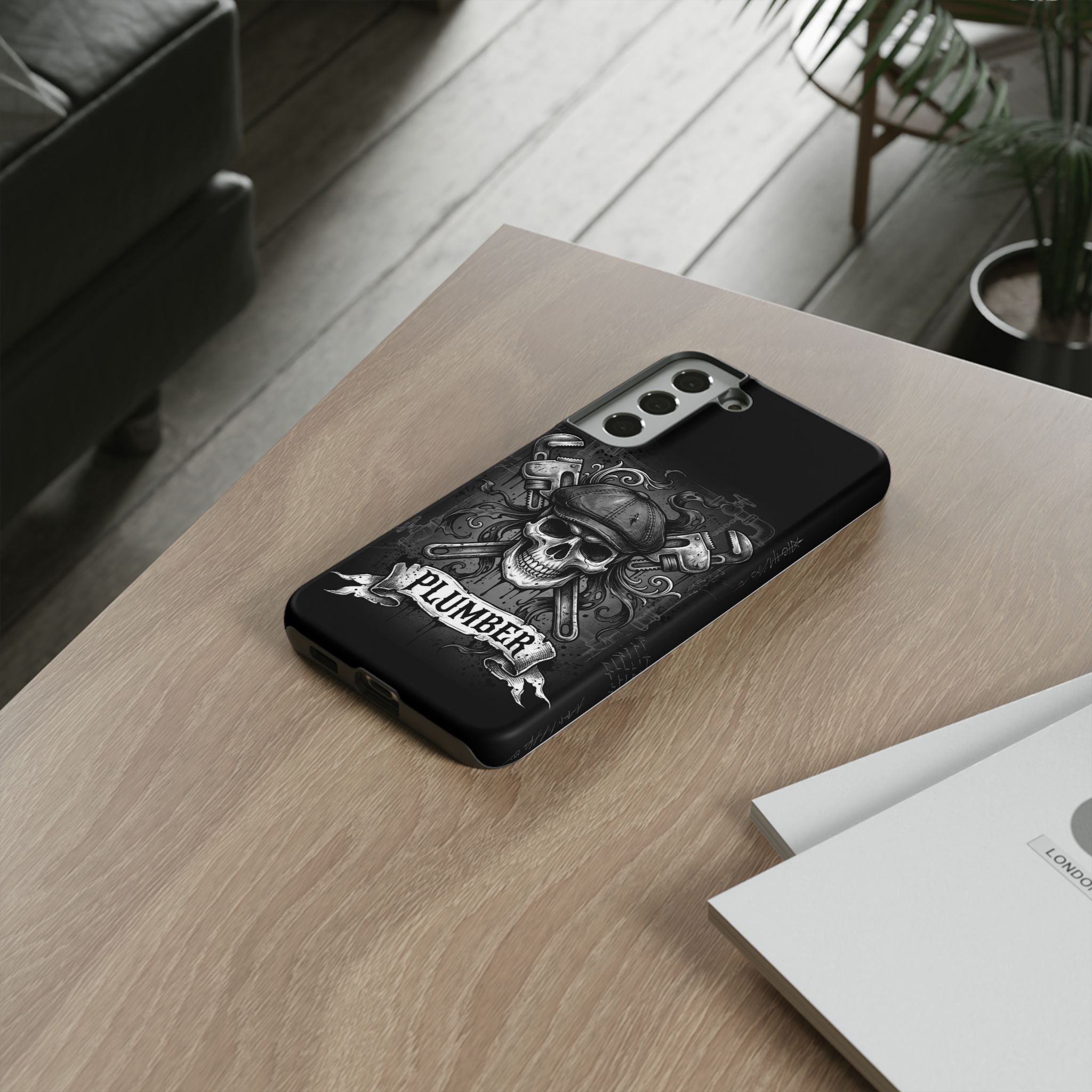 Gothic Skull Plumber Phone Case - Samsung & iPhone Series
