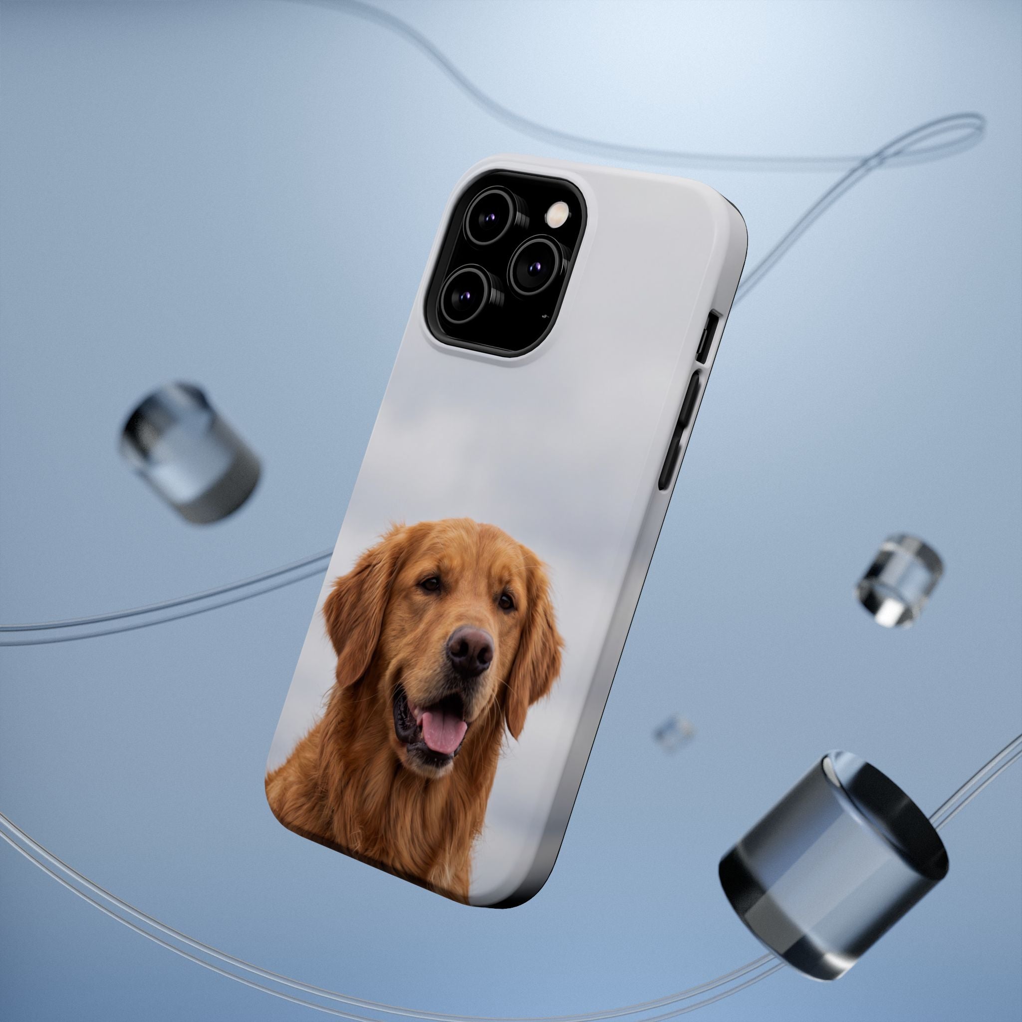 Golden Retriever Phone Case — Impact-Resistant Wireless Charging Cover