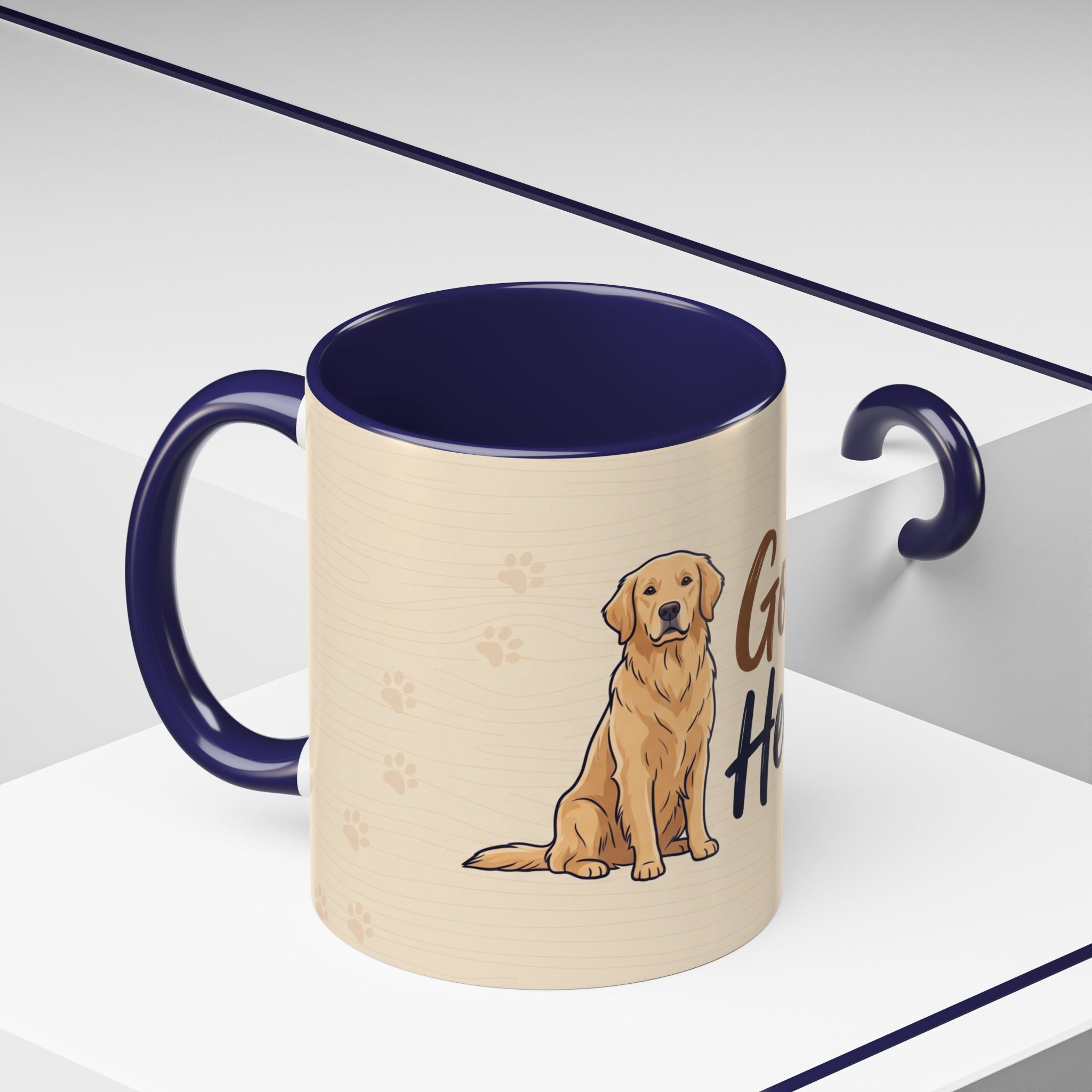 Golden Hearted Mug | Golden Retriever Lover Gift | Cute Dog Coffee Mug