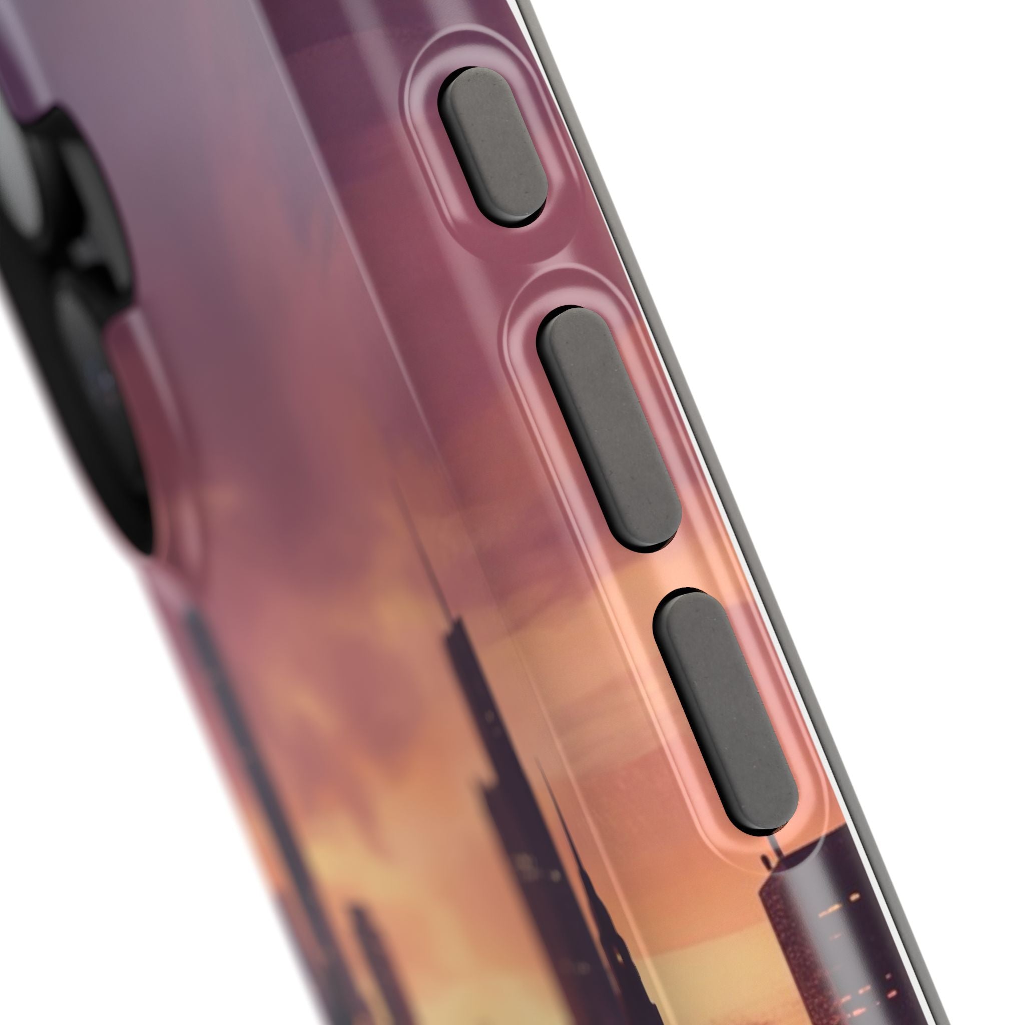 Personalized Dachshund City Skyline Phone Case — Wireless Charging Cover