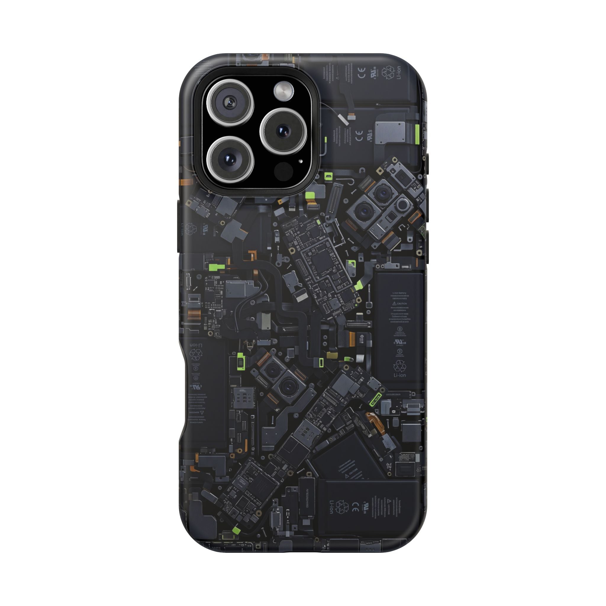 Circuit Core Phone Case — Motherboard Print Wireless Charging Cover