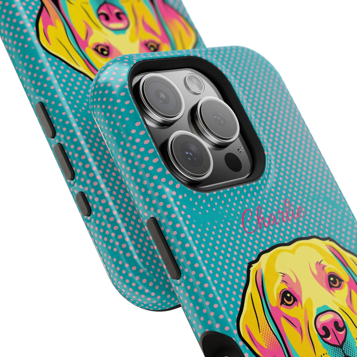 Personalized Pop Art Labrador Phone Case — Tough Magnetic Case with Wireless Charging