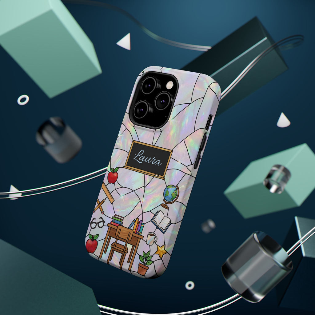 Personalized Teacher Phone Case — Impact-Resistant Wireless Charging Cover