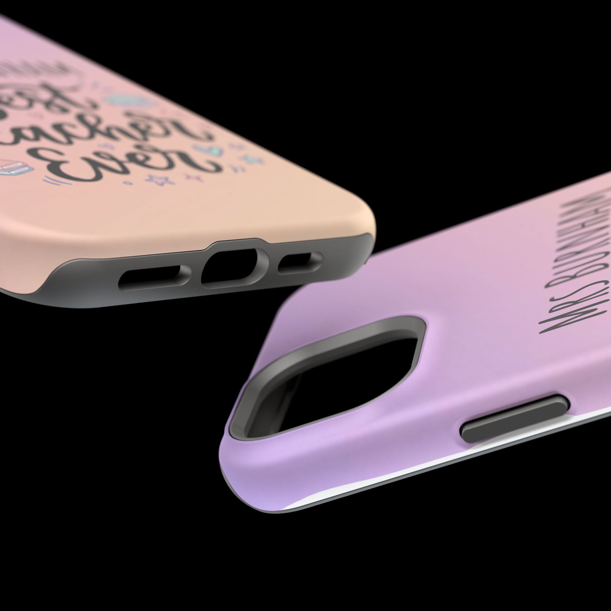 Best Teacher Ever Personalized Phone Case — Wireless Charging Cover