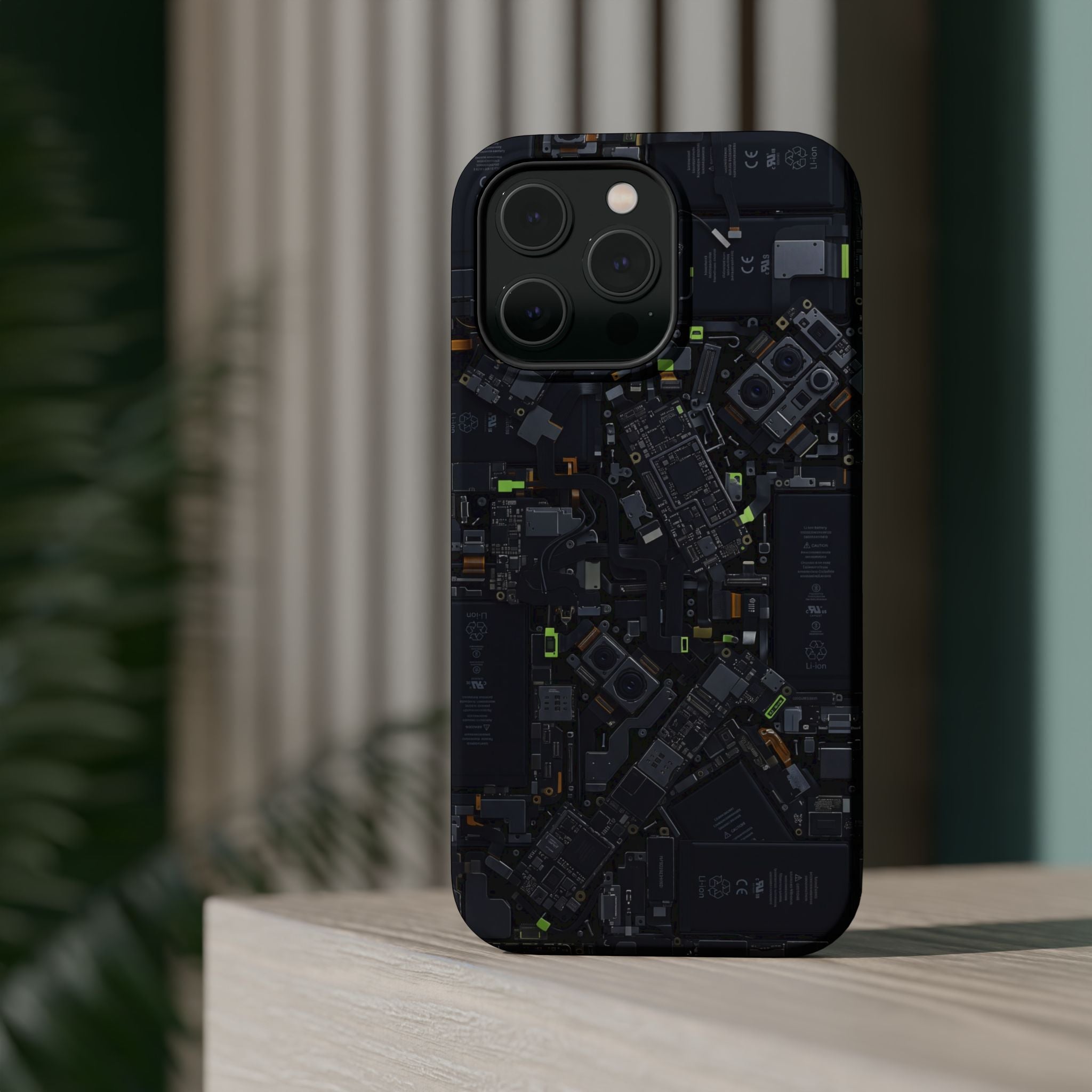 Circuit Core Phone Case — Motherboard Print Wireless Charging Cover