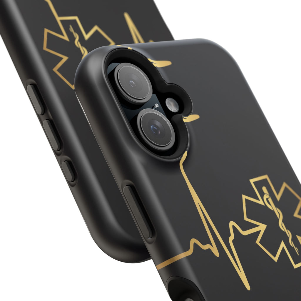 Paramedic/EMT Heartbeat Line Phone Case — Magnetic Wireless Charging Cover