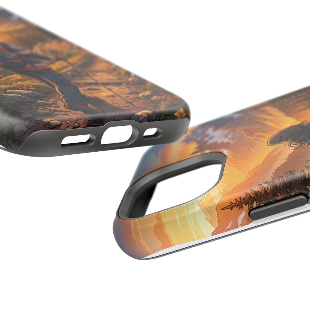 Paramedic/EMT Mountain Phone Case — Magnetic Wireless Charging Cover