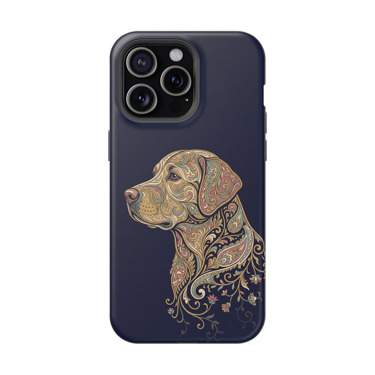 Paisley Labrador Phone Case — Tough Magnetic Case with Wireless Charging