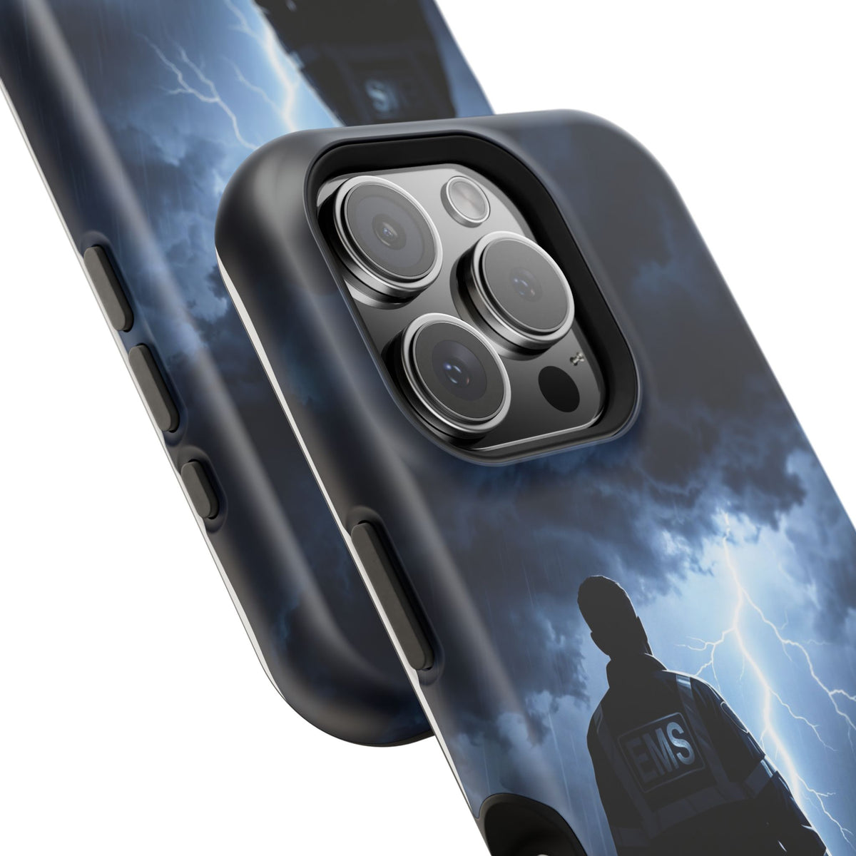 Personalized Lightning Storm EMS Phone Case — Wireless Charging Cover