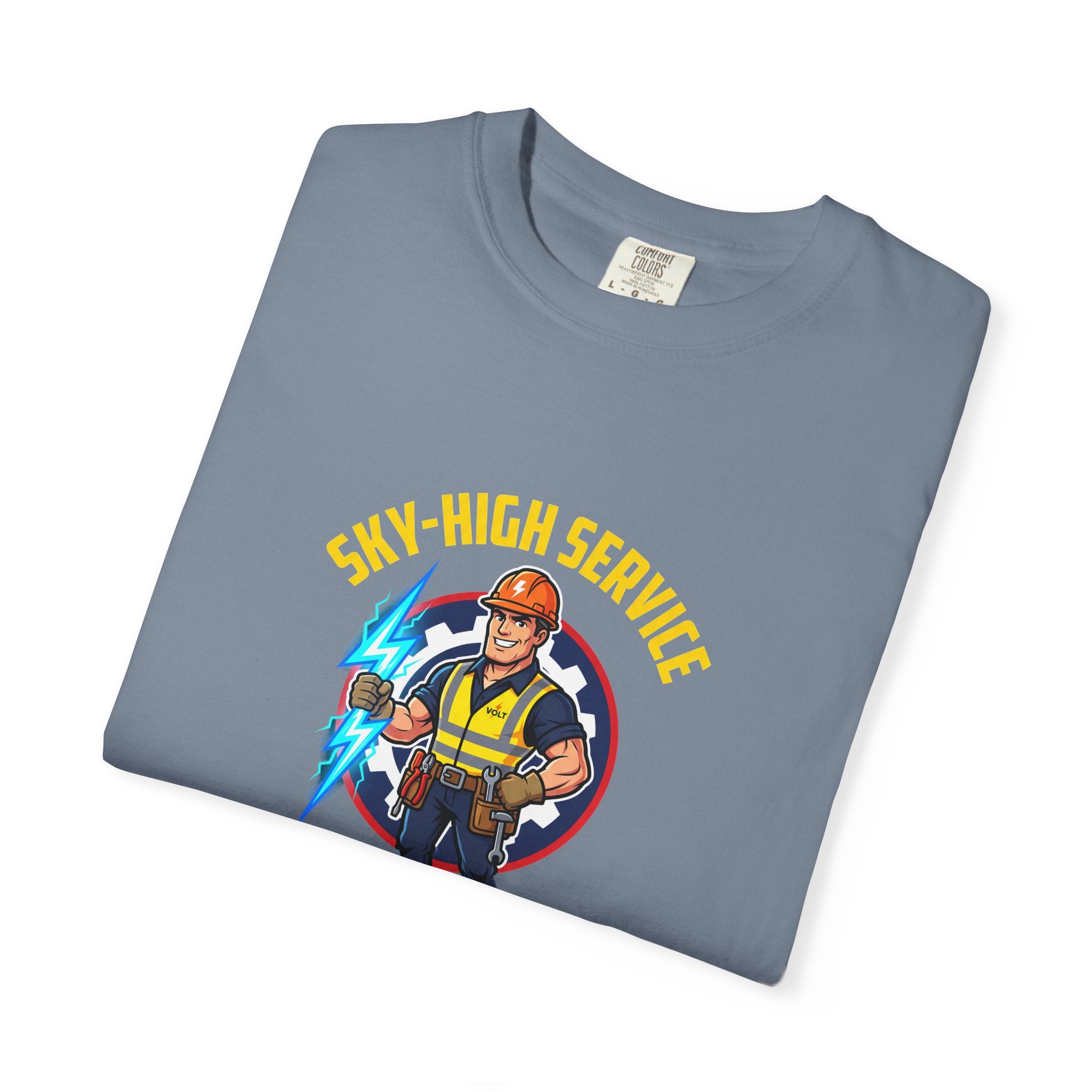 Sky-High Service Grounded Results Electrician T-Shirt