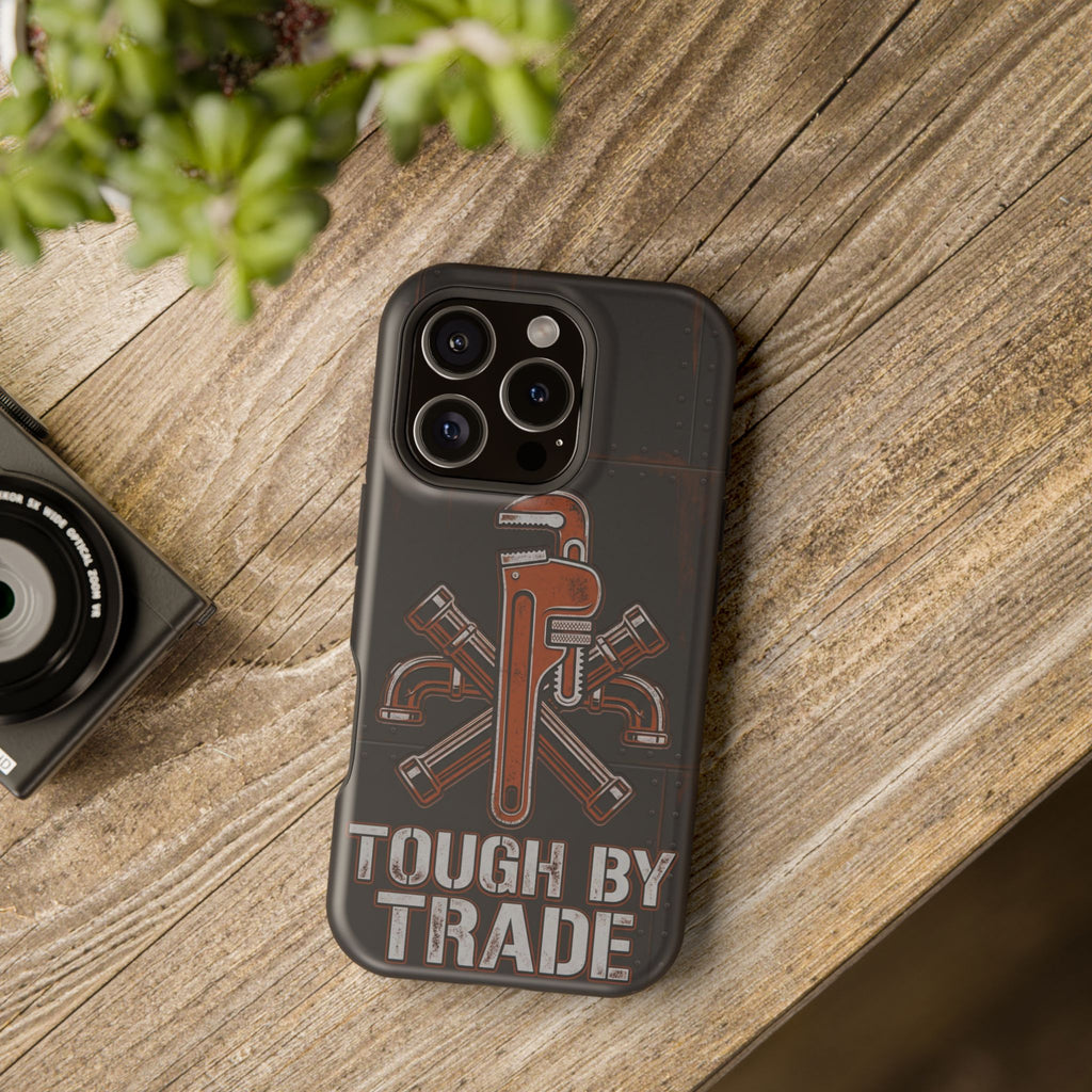 Tough By Trade Phone Case — Crossed Wrenches Wireless Charging Cover