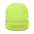 Electrician Personalized Embroidered Ribbed Knit Beanie