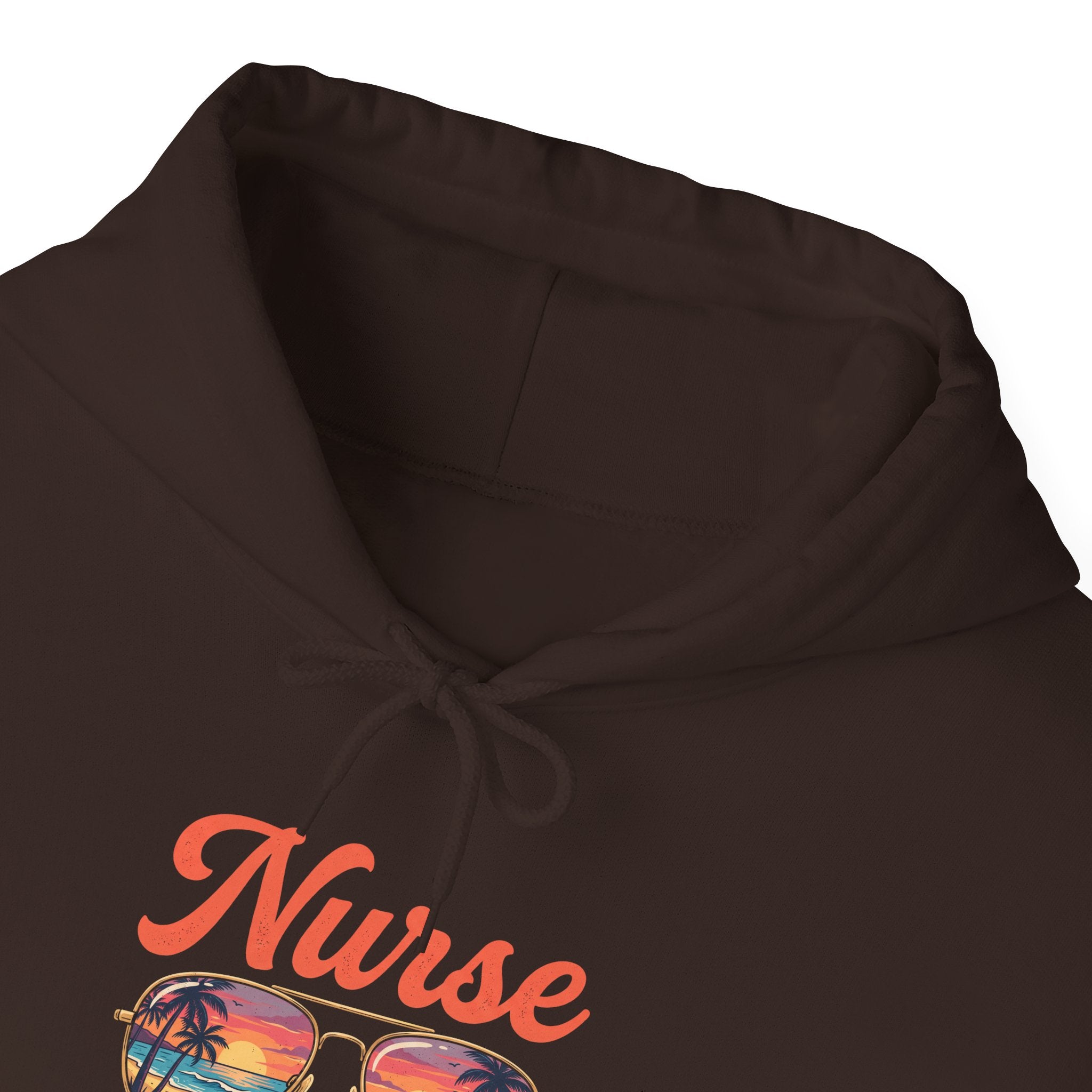 Nurse Off Duty Hoodie — Beach Vacation Nurse Graphic Pullover