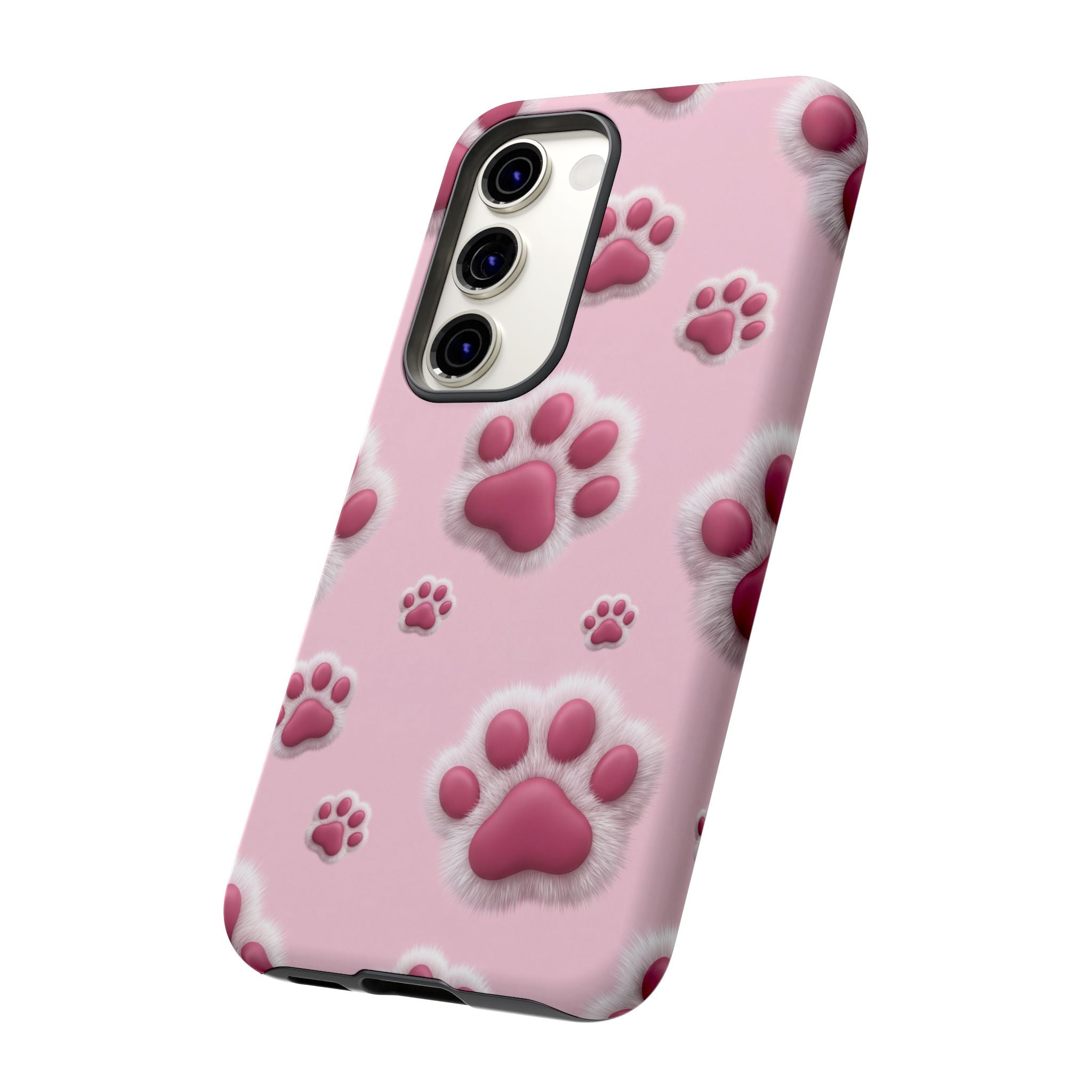 iphone & Samsung - Pink Paws Tough Phone Case — Cute Protective iPhone Cover