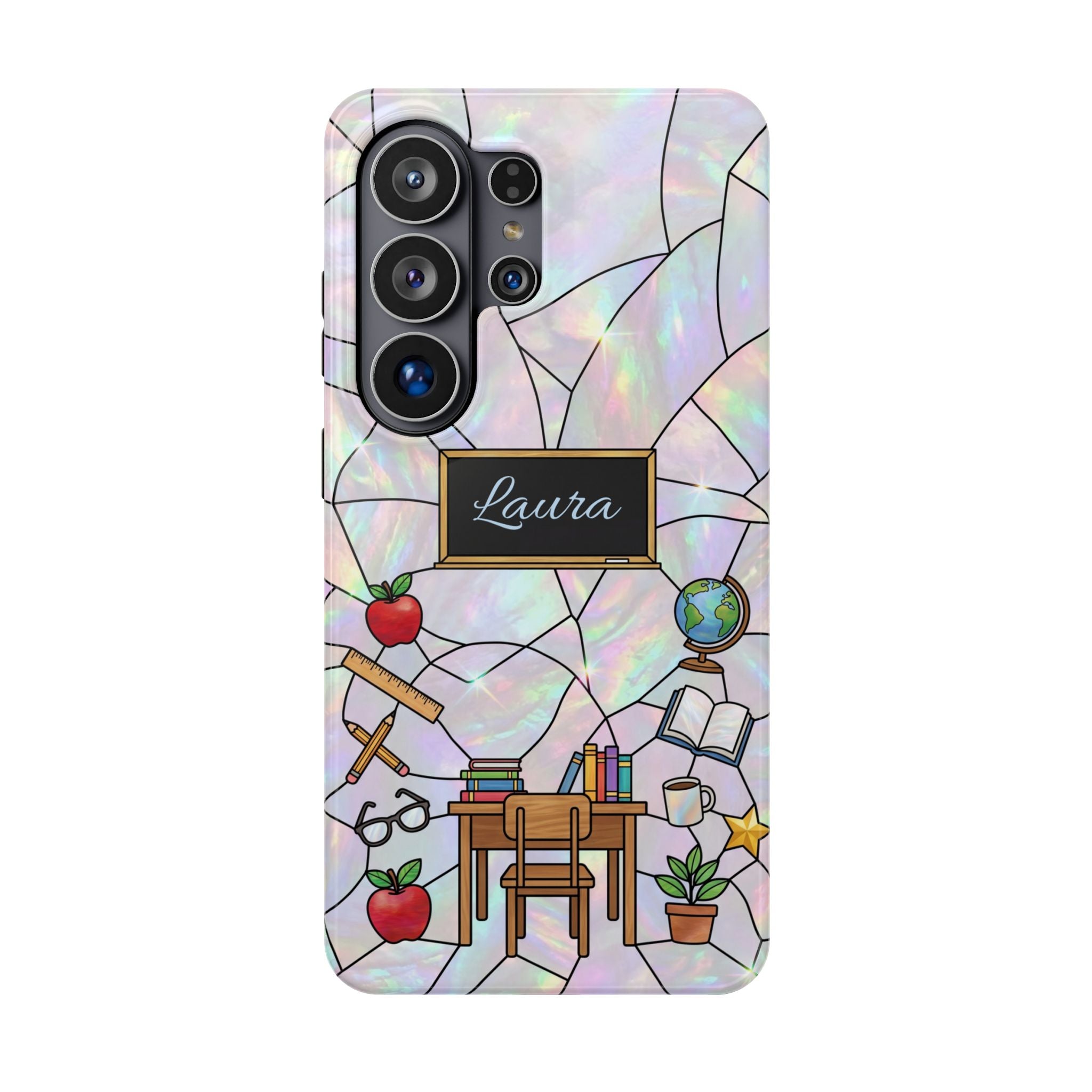 Personalized Teacher Phone Case — Impact-Resistant Wireless Charging Cover