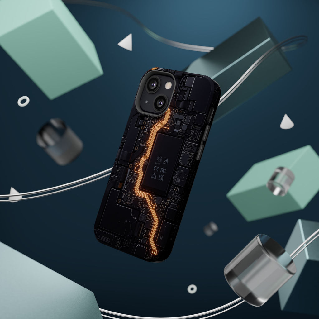 Electrician Circuit Bolt Phone Case — Impact-Resistant Wireless Charging Cover