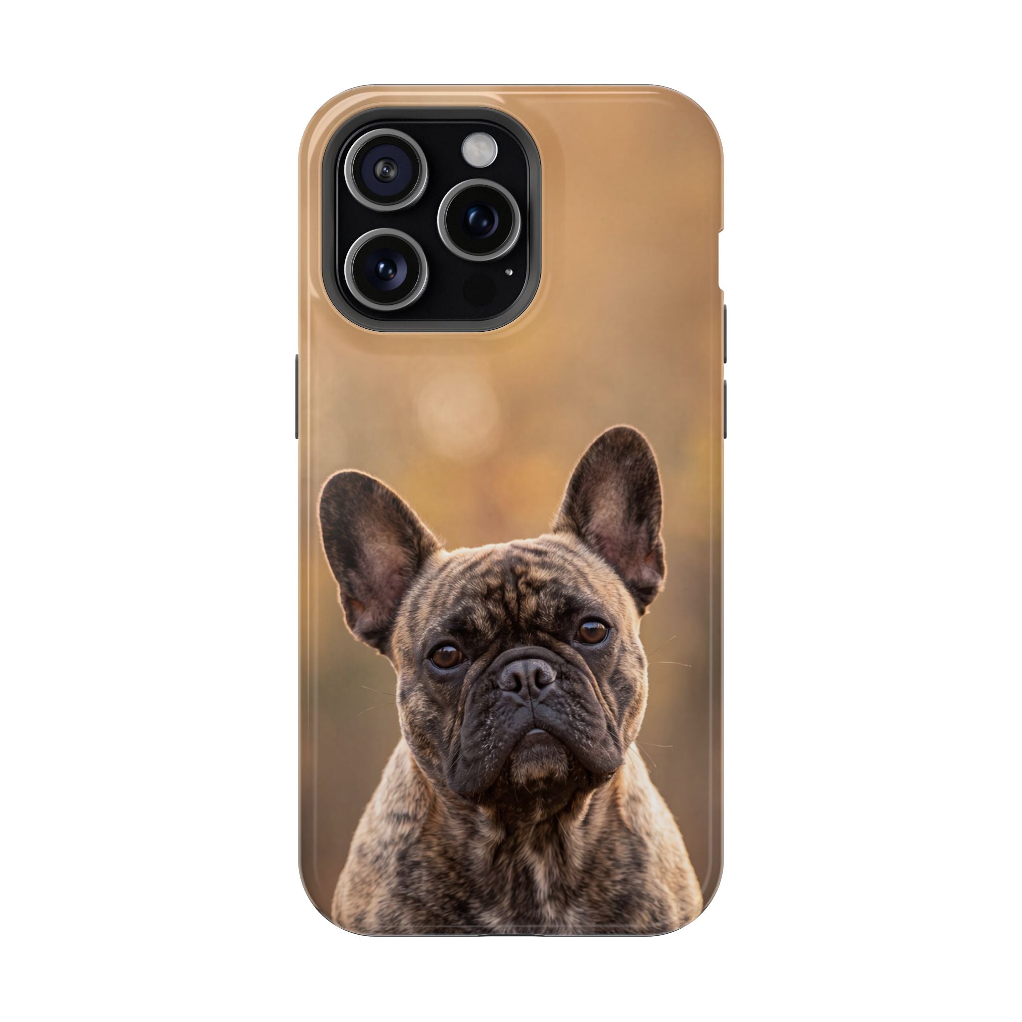 Brindle French Bulldog Phone Case — Impact-Resistant Wireless Charging Cover