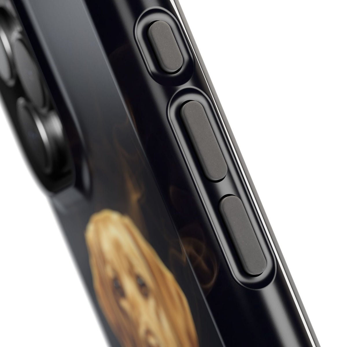 Personalized Gold Smoke Labrador Phone Case — Tough Magnetic Case with Wireless Charging