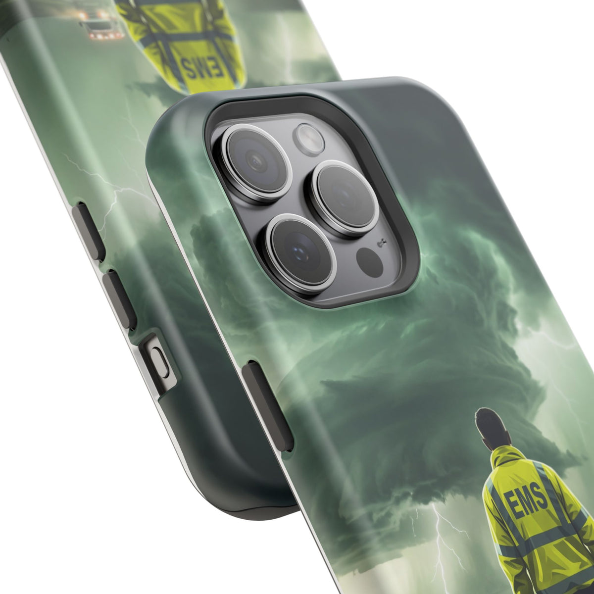 EMS Green Storm Phone Case — Magnetic Wireless Charging Cover