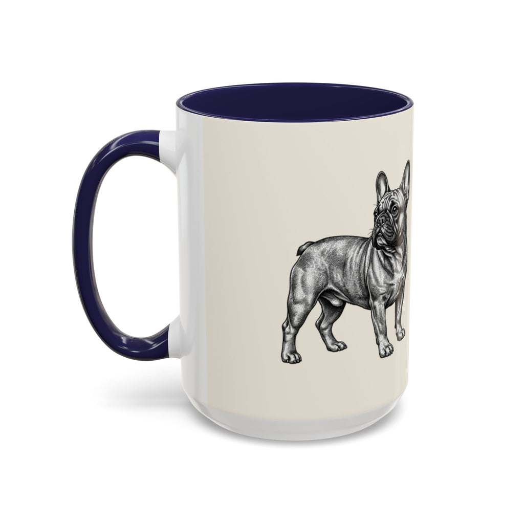Personalized Frenchie Mug – Custom Name Coffee Mug – French Bulldog Lover Gift